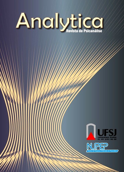 					Visualizar v. 1 n. 1 (2012): Analytica - Revista de Psicanálise
				