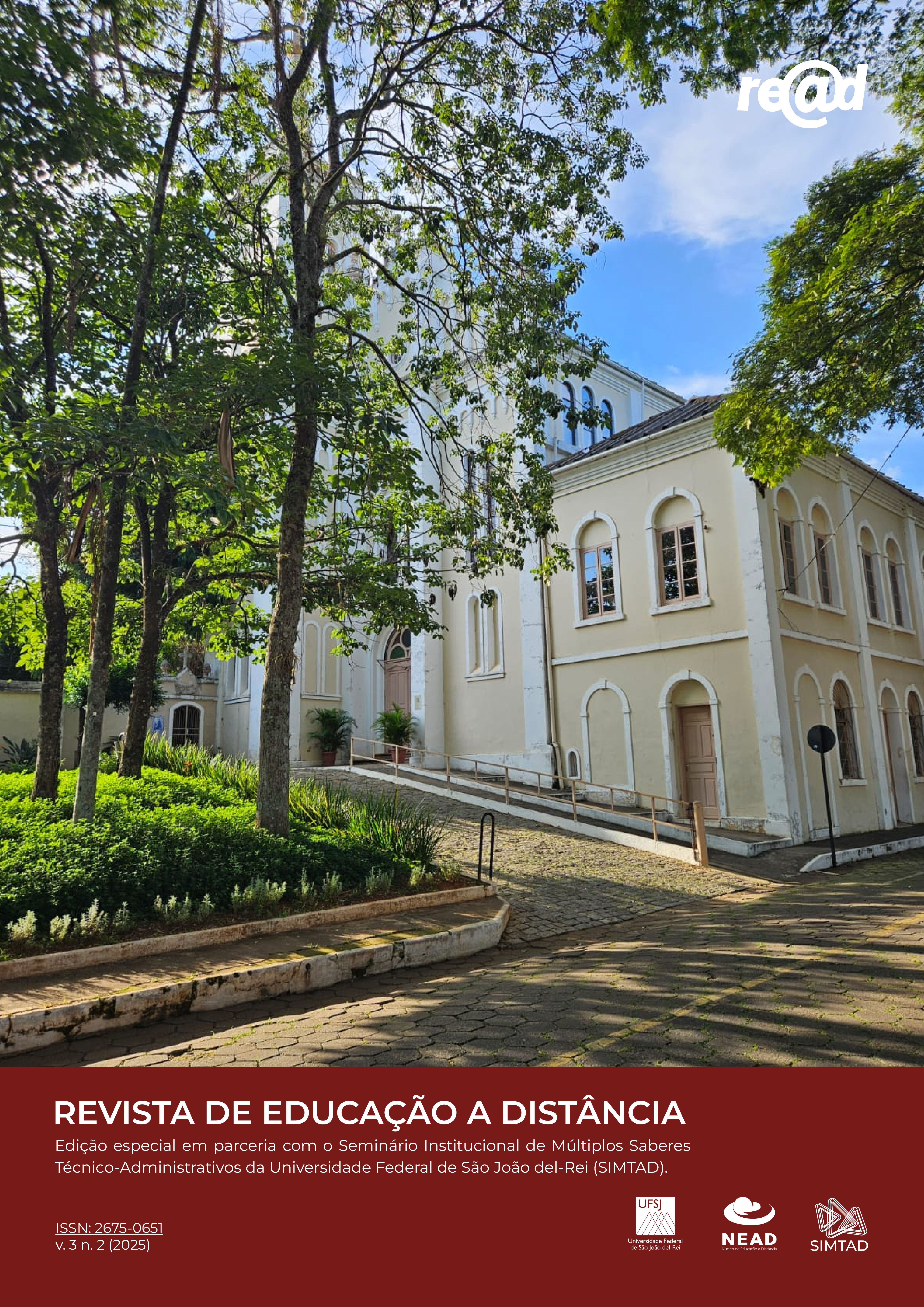 					Visualizar v. 3 n. 2 (2025): Revista de Educação a Distância - Re@d - Edição Especial SIMTAD - ISSN: 2675-0651
				